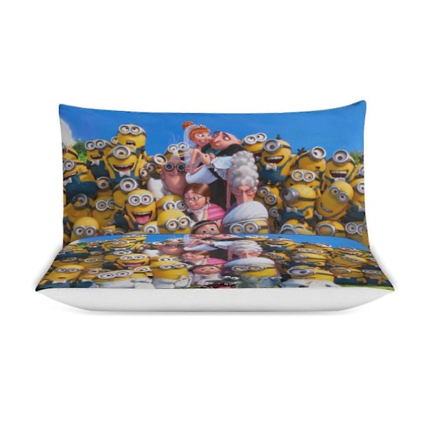 x470 Despicable Me 3-delat sängklädesset Varmt och bekvämt mjukt påslakanset med 1 påslakan och 2 örngott för sovrum b470 200x200cm 78x78in