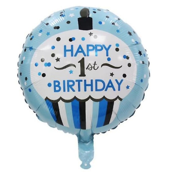 18 tums grattis på födelsedagen aluminiumfolie ballong rund form födelsedagsfest