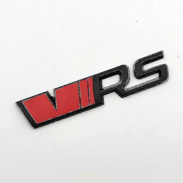 3D RS-logo VRS-emblem Navneskilt Bil Frontgrill Bagasjerommet Merke for Skoda Fabia Kodiaq Superb Octavia 2 3 A5 A7 RS VRS Tilbehør