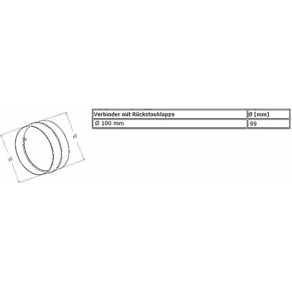 100mm Tilbagevendende Rørforbindelse PVC Hvid Rundt Gitter