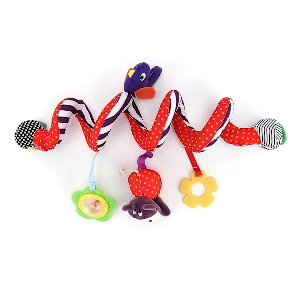 Educational Plush Hanging Toy for Infant - Baby Stroller/Crib Spiral