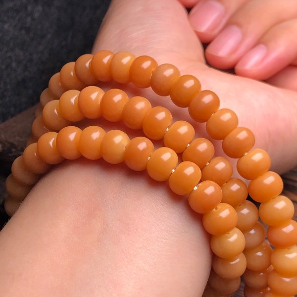 Produsent Baiyu Bodhia 108 lang gammel rettklippet Dabao Gradient Bodhi armbånd Menn og kvinner Buddha-perler 54