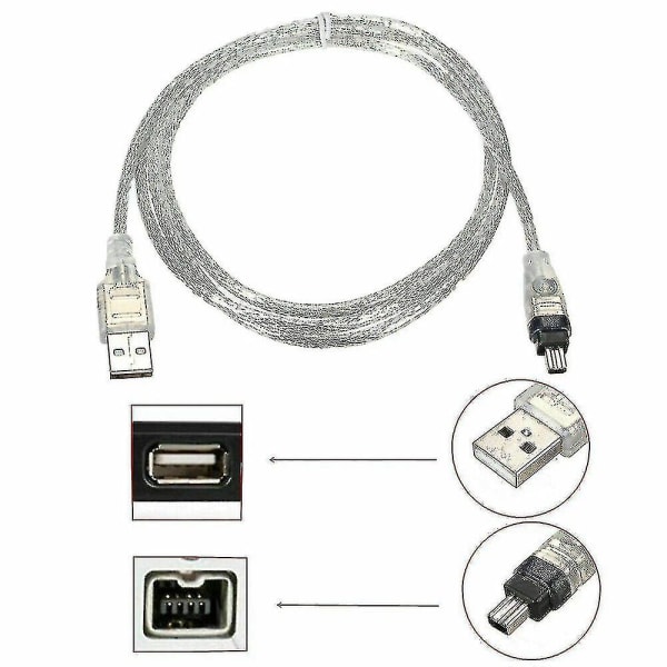 Mini DV - MiniDV USB -datakaapeli Firewire IEEE 1394 HDV -videokamera PC:n muokkaukseen