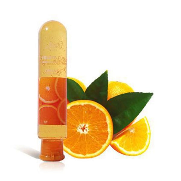 80 ml smaksatt glidmedel Juicy Lube Intim vattenbaserad gel sexhjälpmedel Orange Flavor