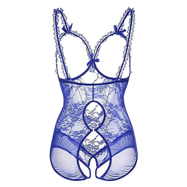 En-delt Åben BH Erotisk Lingeri Blonder Sex Undertøj Bodysuit Gennemsigtig Mini Lenceria Teddy Babydoll Bodysuit Outfit