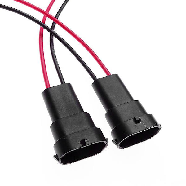 2 stk. H8 H9 H11 Stikadapter til Forlygter Bil Forlygte Ledningsnet Stik Forlygte Pære Base Stik Kabel Stik