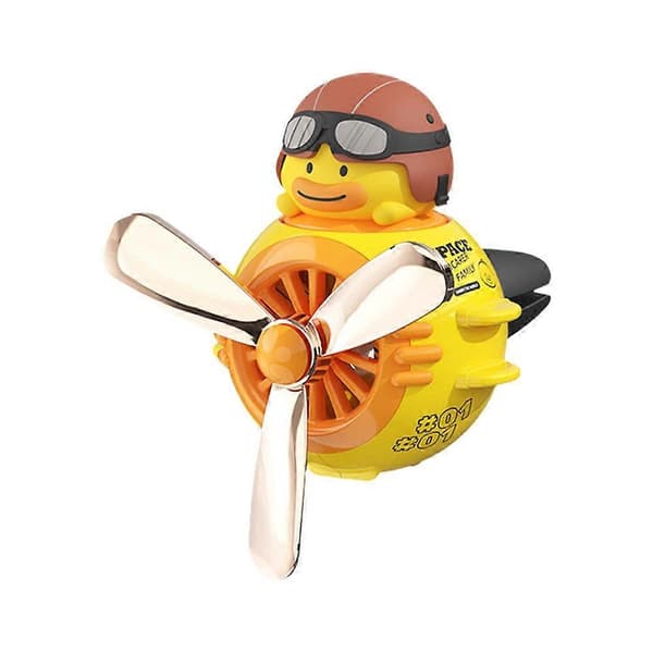 Söt tecknad bil-luftfräschare, ventilationsmonterad bilparfym Yellow Duck One size