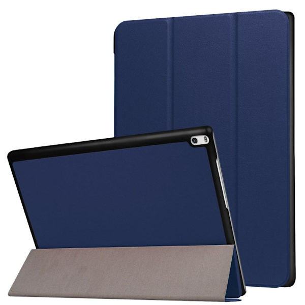 Tri-fold-deksel for Lenovo Tab 4 10 Plus - Mørkeblå Blå