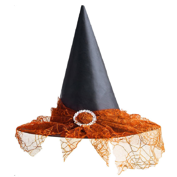 Halloween dekorative rekvisitter Halloween hatt barn voksen fest dans opp heksehatt Orange