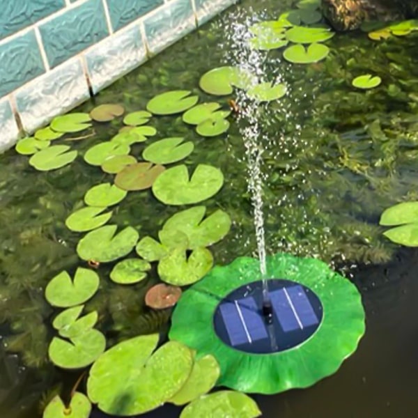 Lotus-formet solcelledrevet springvandspumpe med hurtig opstart