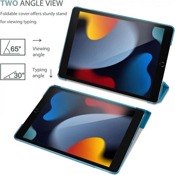 Blue Smart Case for iPad Air 2, Ultra-thin Lightweight Stand Protective Case Cover for iPad Air 2nd (A1566 A1567)
