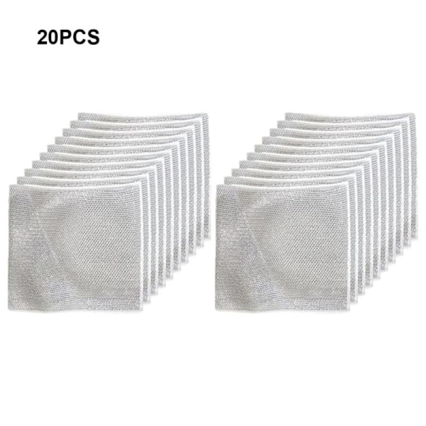 20x Grå Multifunktionella Metalltrådsdisktrasor Premium Nylon-FA-
