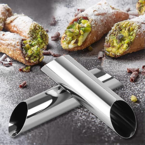 15 stk. Cannoli-former i rustfritt stål - Non-stick bakeverktøy