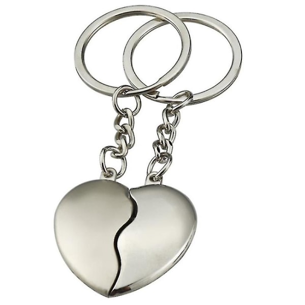 1 par Par Nyckelring Hjärta Nyckelringar Älskare Kärlek Nyckelring till födelsedagspresent Souvenirs dag present