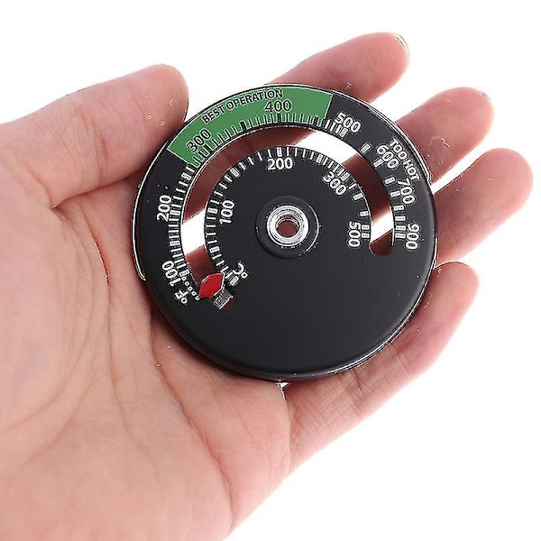 Magnetisk Peisovn Termometer Brann Sted Temperatur Monitor -yuyu One Size