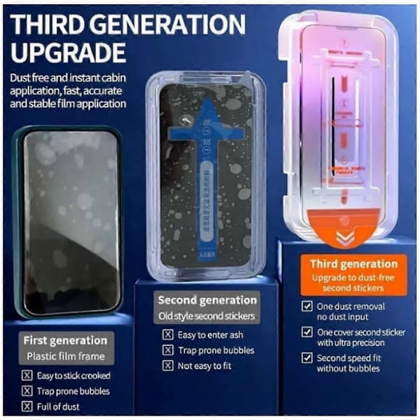 EvoTech Screen Protector Compatible with Samsung S25/S24 Invisible Artifact Screen Protector - Perfect HD HD Samsung s23plus