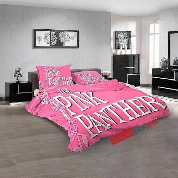 v2000 Sängkläder Tecknade Filmer Rosa Pantern Påslakanset Täcke Örngott Sänglakan IU2000 240x260cm 94x102in