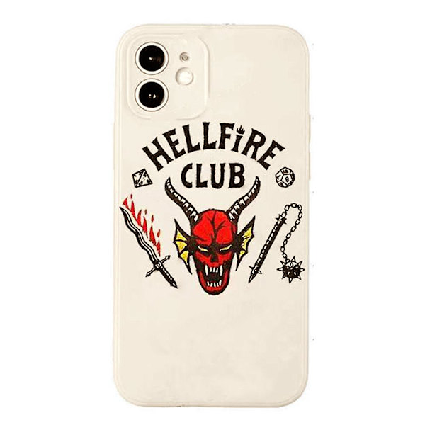 Stranger Things Mobiltelefondeksel Mykt Deksel Passer Til Iphone 11/12/xr White (12)