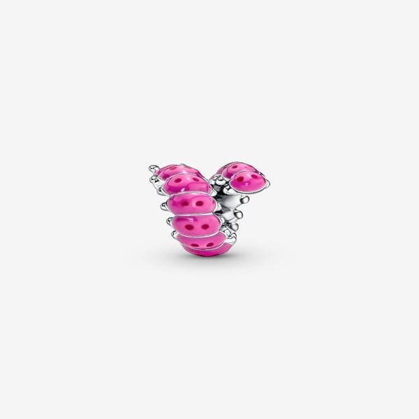 Pandora - Søt sammenrullet larve-charm - Sterlingsølv
