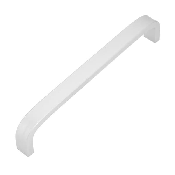 Håndtak i aluminiumslegering, sølv, solid, til skap, enkel møbeldør (192 mm)