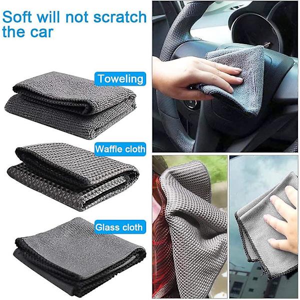 Professionelle bilrengøringsværktøjer, bilsæt til rengøring af biler, vaskesæt i mikrofiber, automatisk vaskesæt, automatisk rengøringssæt - 9 dele