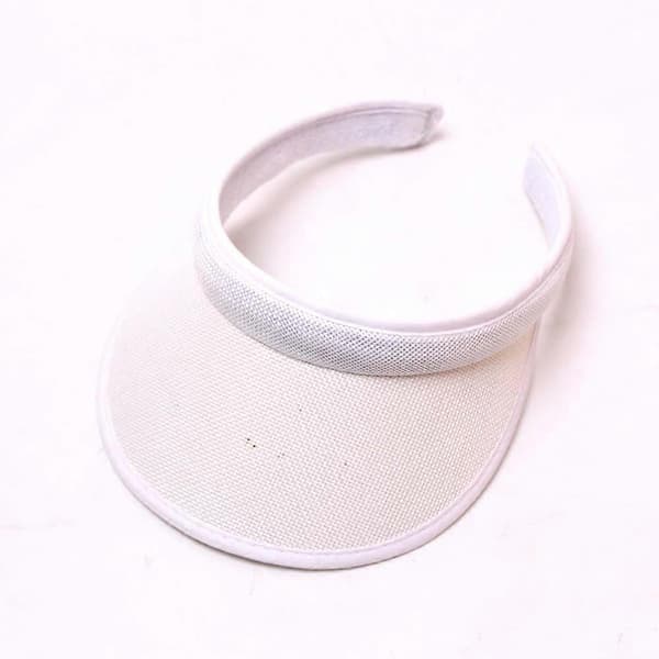 Clip On Visir Solhatt Voksen Bred Brems Clip On Hodehette Visir For Kvinner Hvit White