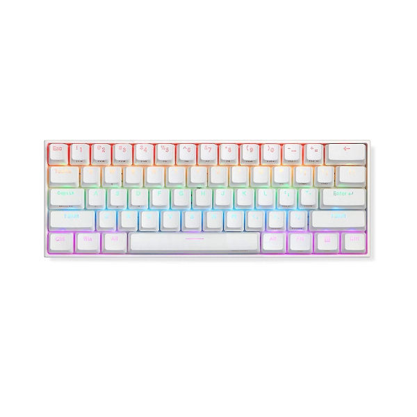 Anne Pro2 Bluetooth Rgb 61-tangenters Mini Mekanisk Tangentbord Svart Kailh Box Röd