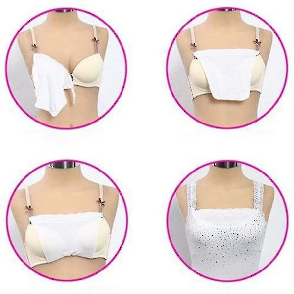 3 X Dame Blonder Klips på Mock Camisole BH Innlegg Overlay Beskjedenhet Panel Vest