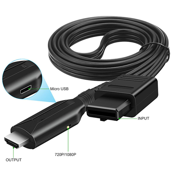 Nintendo Gamecube Super NES / SNES N64 HDMI-adapterimuunninkaapeli