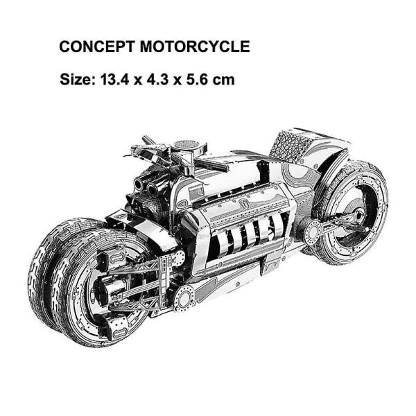 3d gør-det-selv metal trafikværktøj Modelpuslespil Klassisk retro-køretøj Beatles Tog Wrangler Panzer Saml puslespil Legetøj til voksen Conecpt Motorcycle