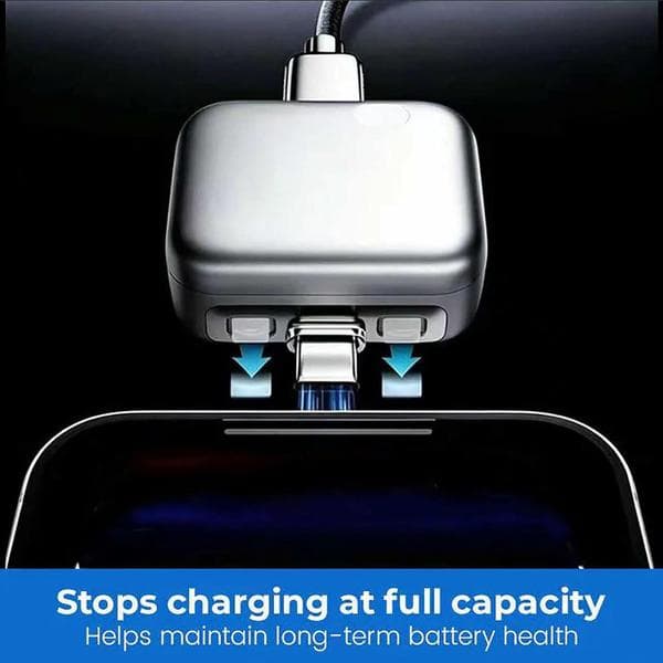 Stop Charge Smart Charger, Automatic Disconnect Charging Cable Protector, Fully Charged Eject Device, Overcharge Protection Adapter for Phone Tablet