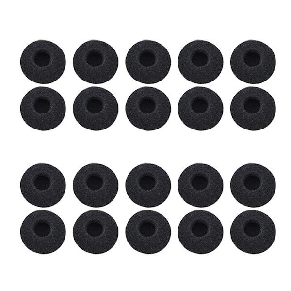 20 kpl 18 mm pehmeät vaahtomuoviset korvatyynyt nappikuulokkeet kuulokkeet sienipeitteet korvaavat tyynyn useimmille kuulokkeille Mp3 Mp4