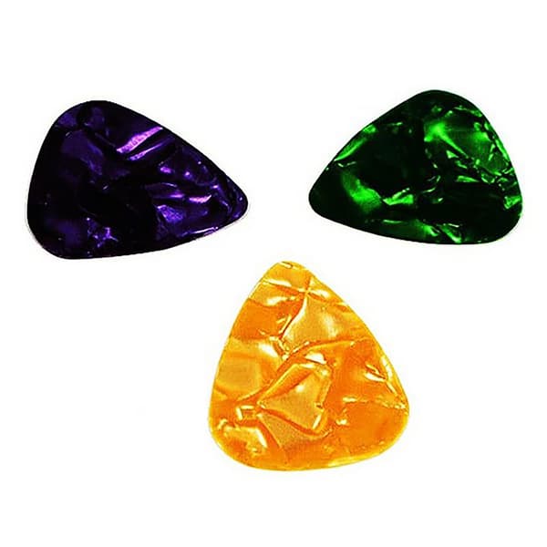 Guitar Capo Pick Set Plastic Stainless Steel Spring Guitar Accessories with 10pcs Picks for Replacement
