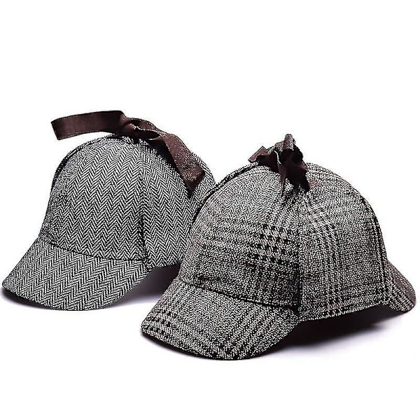 1 st Sherlock Holmes Detektiv Basker Mössa Unisex Cosplay Tillbehör