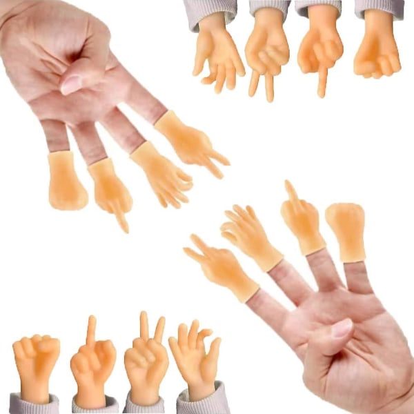 16 Pack Tiny Hands Miniature Finger Puppets Hand, Party Favors, Educational, Toys, Mixed Style