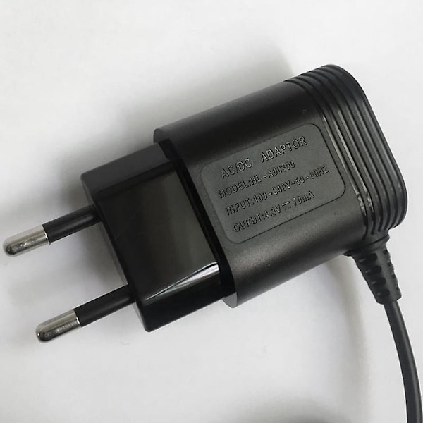 Egnet til barbermaskine, A00390 opladerledning adapter EU-stik