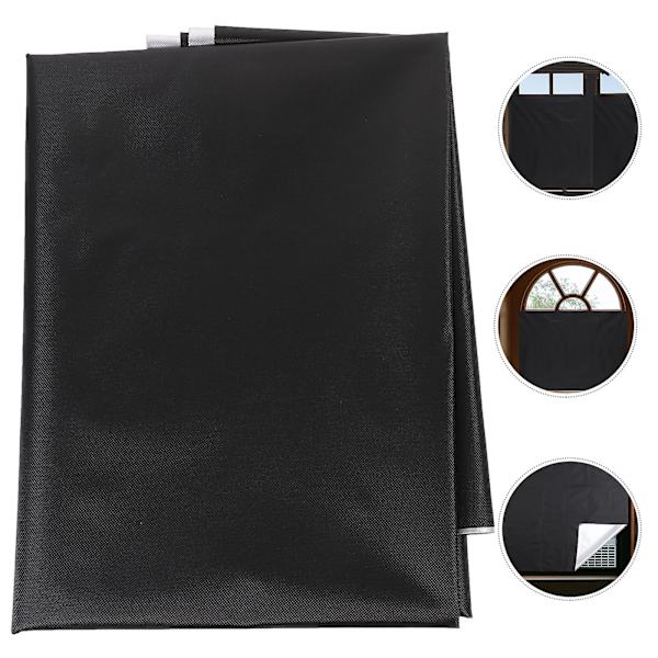 Mörkläggningsgardin självhäftande mörkläggningsgardin bärbar mörkläggningsgardin för sovrum Black 150X100cm