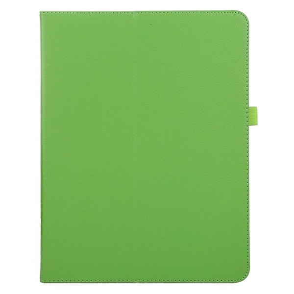 Til iPad Pro 13 (2024) Etui - Todelt Stativ, Læder Tablet Cover, Litchi Struktur Multicolor Green