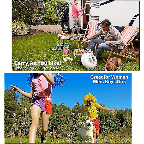 Justerbara axelremmar för vattenflaskor, strandflaskväska, vattenflaskhållare för hundar, för sport, gym, vandring, camping, promenader Black and Blue