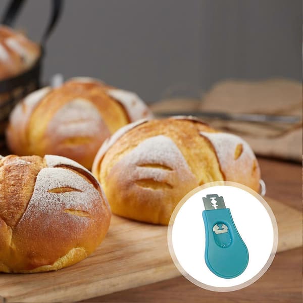 Bread Slicer Retractable Magnetic Bread Knife Sharp Egg Sourdough Slicing Tool for Home Kitchen Bakery Red Red