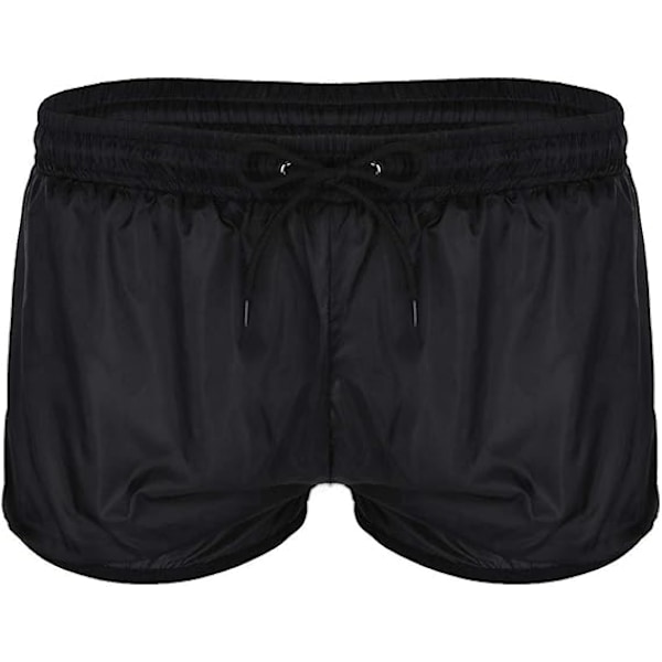Herr Mesh Sheer Strand Shorts Underkläder Dragsko Badbyxor Vattenbyxor Lounge Byxor