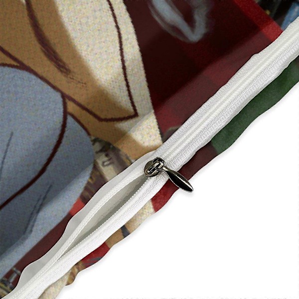 x492 Gorillaz 3-osainen vuodevaatesetti Lämmin ja mukava pehmeä pussilakanasetti, jossa 1 pussilakana ja 2 tyynyliinaa makuuhuoneeseen b492 135x200cm 53x78in