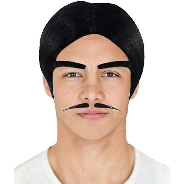 Onsdag Addams Familjen Gomez Adams Gomez Addams Peruk + Skägg