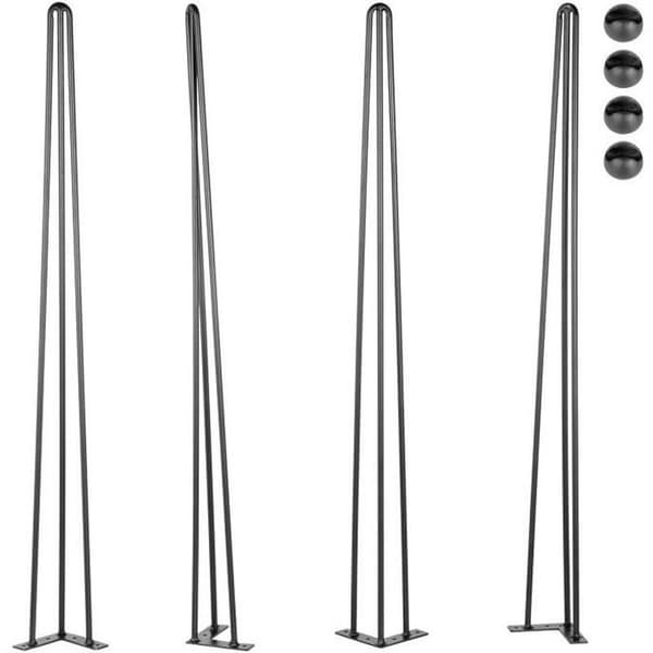Bordben - 4 stk - 30\" - 76,2 cm - VEVOR - Hårnål møbelben-FA-