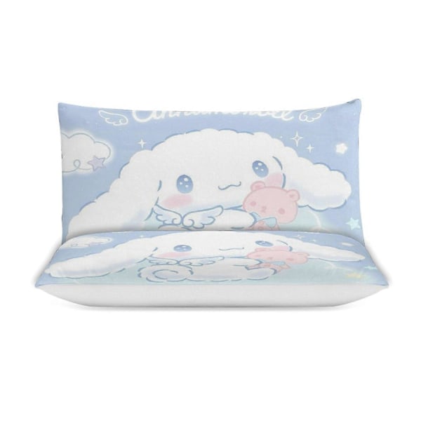 v926 Cinnamoroll 3-delt enkeltsengesett - Inkluderer 1 enkeltdyne og 2 putetrekk - Falmebestandig mikrofiber - Cinnamoroll io926 135x200cm 53x78in