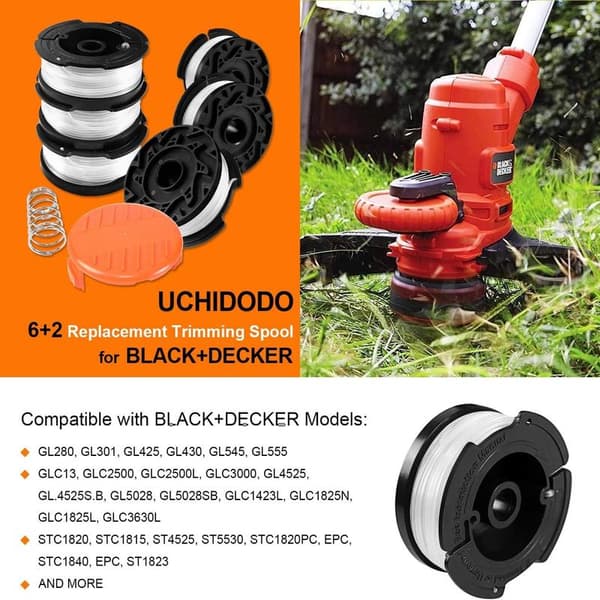 Trimmerspole til Black and Decker Trimmere, 6 Trimmerline-FA-