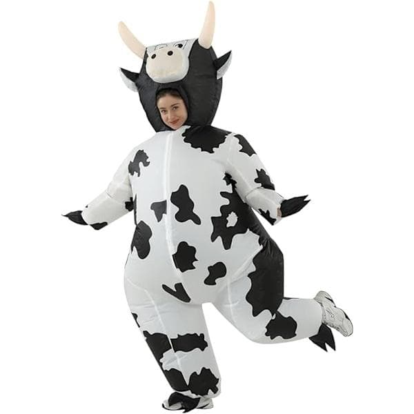 Puhallettava lehmäpuku, naamiaiscosplay