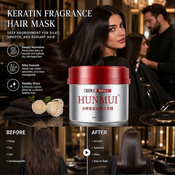 230g Keratin Duft Hårmaske