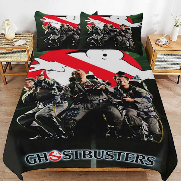 x342 Ghostbusters Påslakanset Mikrofiber Sängkläder 3D-tryckt Lättviktigt 3-delars Täcke, 1 Påslakan och 2 Örngott för Barn Pojke 240x260cm 94x102in