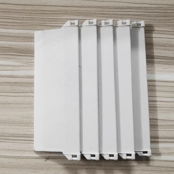 Plastbottenplatta 127 mm Set med 10 bärbara vertikala rullgardiner med vikter-FA-